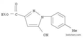 Molecular Structure of 121434-51-3 (5-Cyano-1-p-tolyl-1H-pyrazole-3-carboxylic acid ethyl ester)
